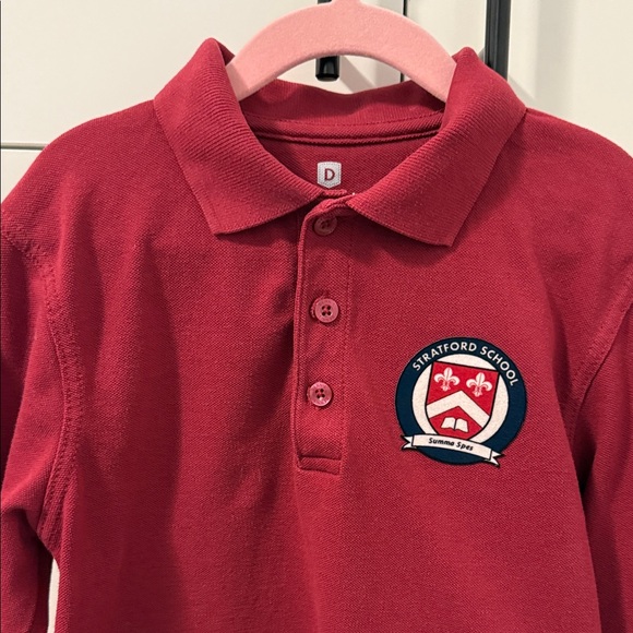 Stratford Cardinal Long Sleeve Pique Polo Shirt - Picture 4 of 5